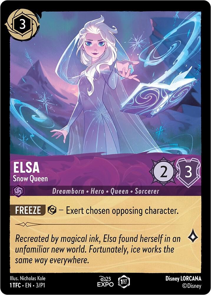 Elsa - Snow Queen 3 card from D23 Promos