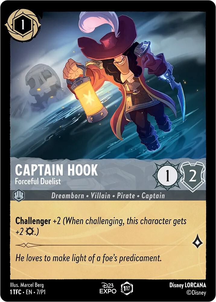 Captain Hook - Forceful Duelist 7 card from D23 Promos