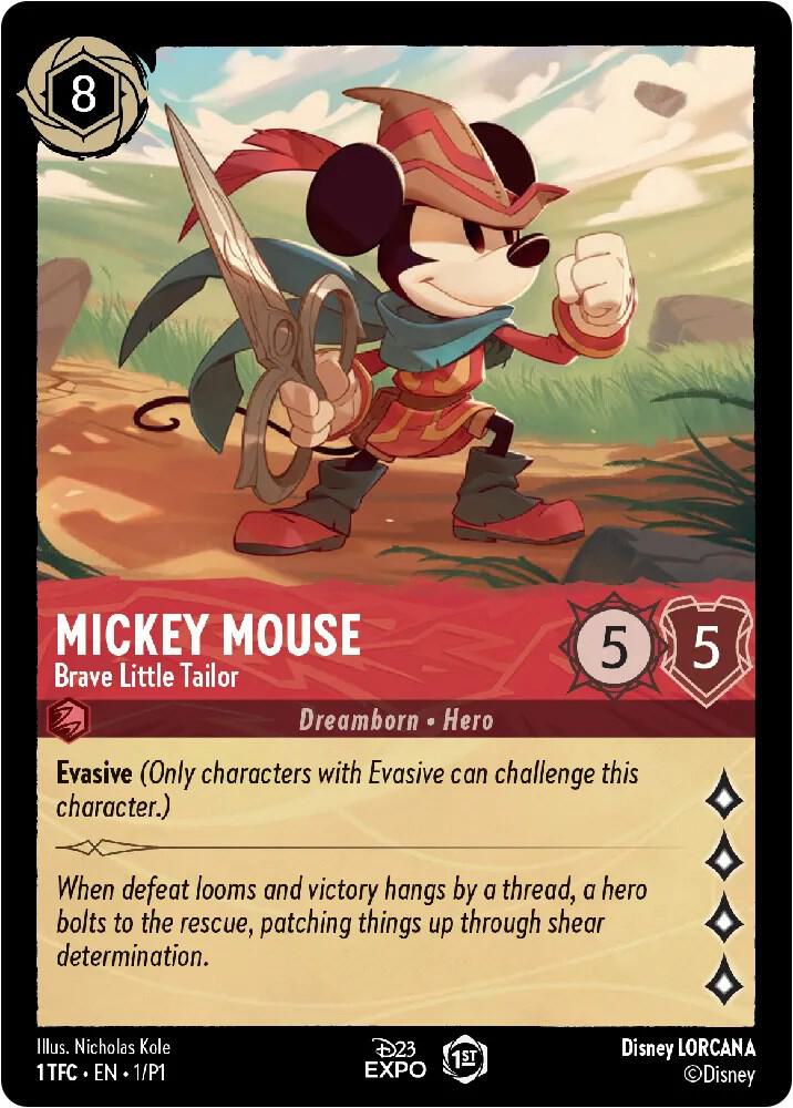 Mickey Mouse - Brave Little Tailor 1 card from D23 Promos