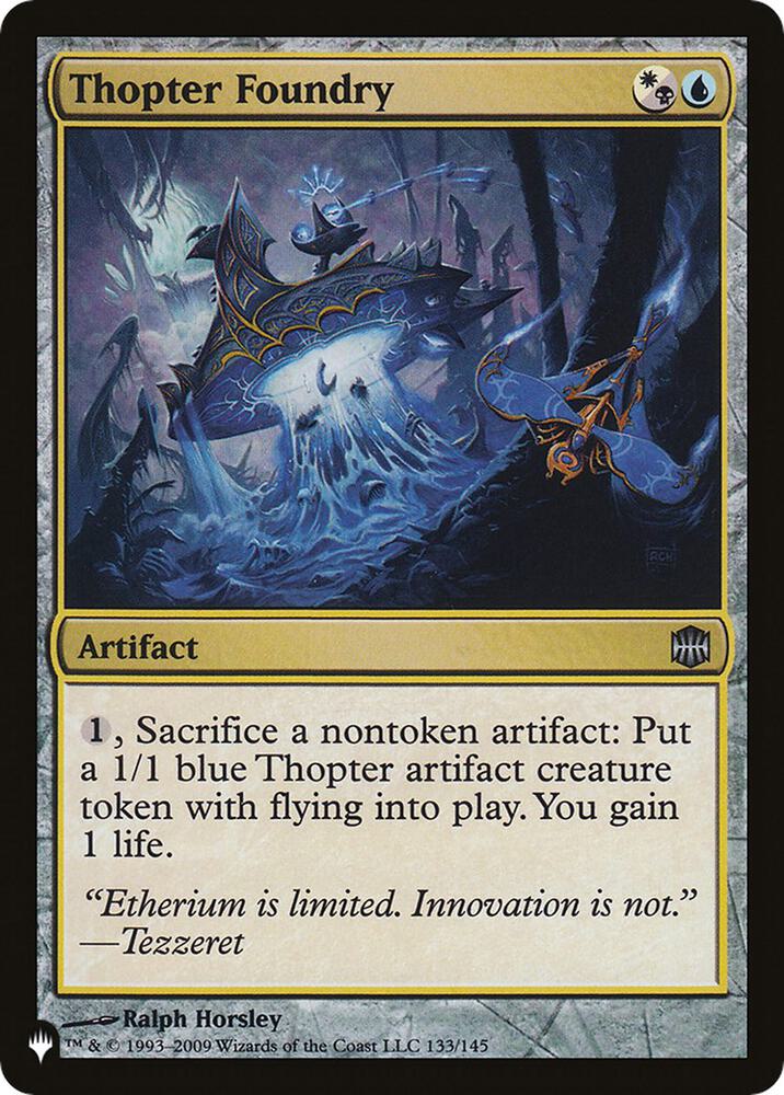 Thopter Foundry (ARB) 133/145 card from The List Reprints