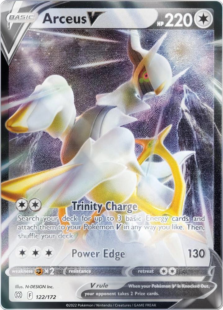 Arceus V (Metal Card) 122/172 card from Miscellaneous Cards & Products