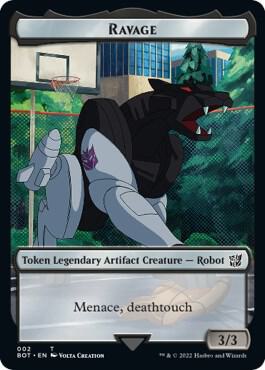 Ravage Token 2 card from Universes Beyond: Transformers