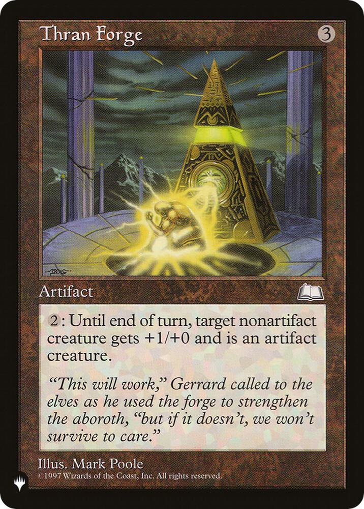Thran Forge card from The List Reprints
