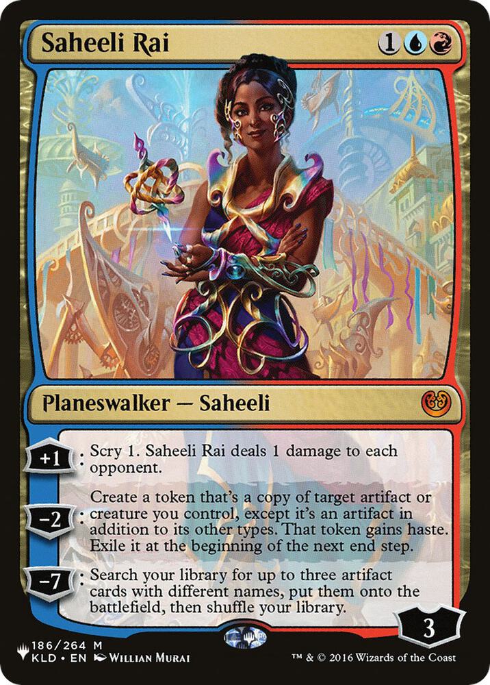 Saheeli Rai 186/264 card from The List Reprints