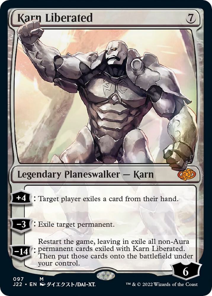 Karn Liberated 97 card from Jumpstart 2022