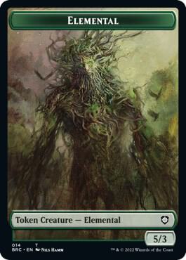 Elemental Token 14 card from Commander: The Brothers' War