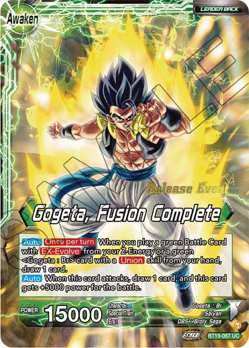 Veku // Gogeta, Fusion Complete (Fighter's Ambition Holiday Pack) BT19-067 card from Tournament Promotion Cards