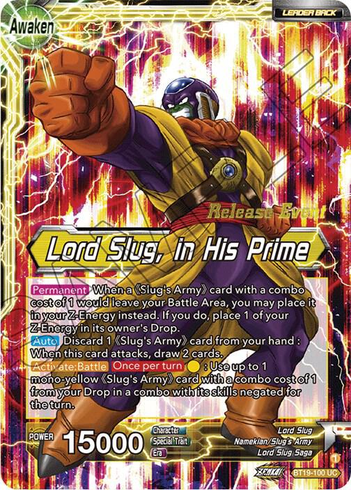 Lord Slug // Lord Slug, in His Prime (Fighter's Ambition Holiday Pack) BT19-100 card from Tournament Promotion Cards