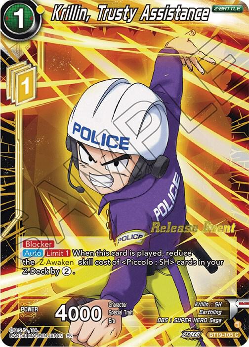 Krillin, Trusty Assistance (Fighter's Ambition Holiday Pack) BT19-105 card from Tournament Promotion Cards