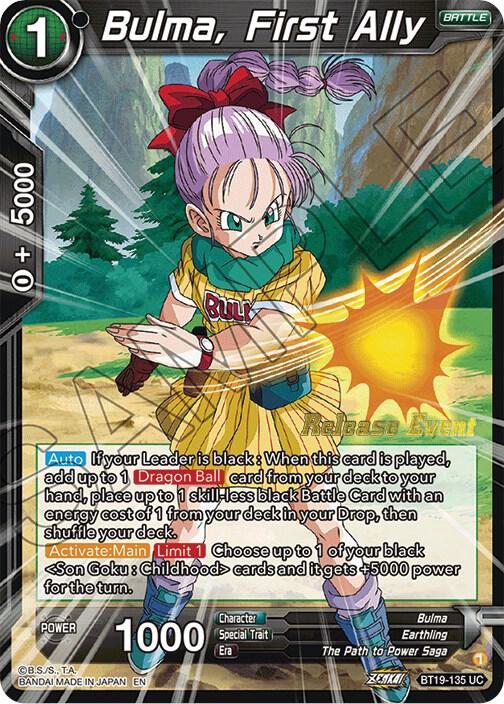 Bulma, First Ally (Fighter's Ambition Holiday Pack) BT19-135 card from Tournament Promotion Cards