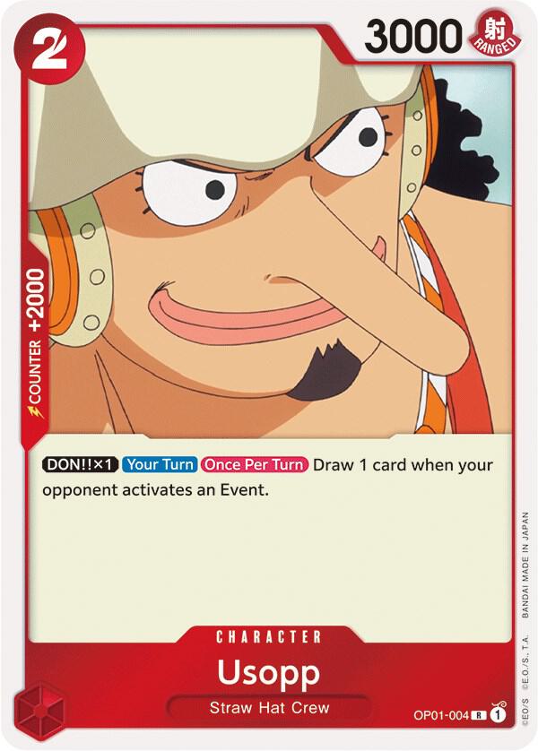 Usopp OP01-004 card from Romance Dawn