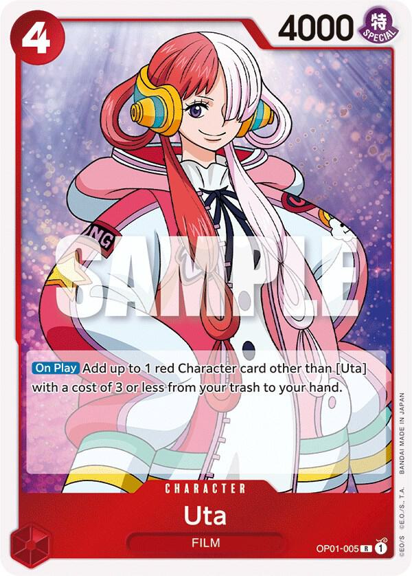 Uta OP01-005 card from Romance Dawn