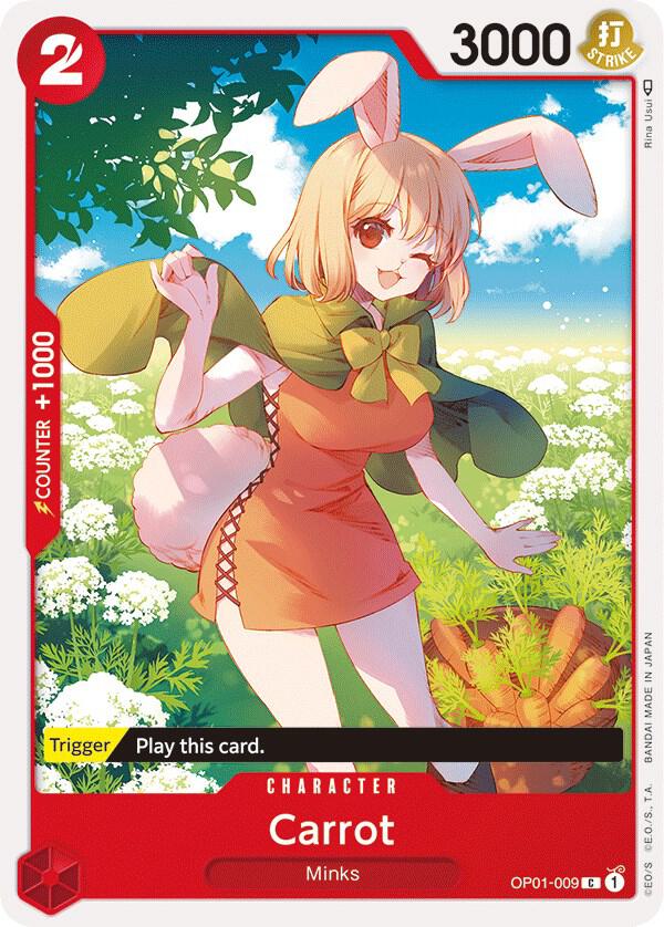 Carrot OP01-009 card from Romance Dawn