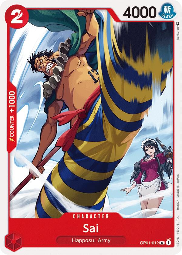 Sai OP01-012 card from Romance Dawn