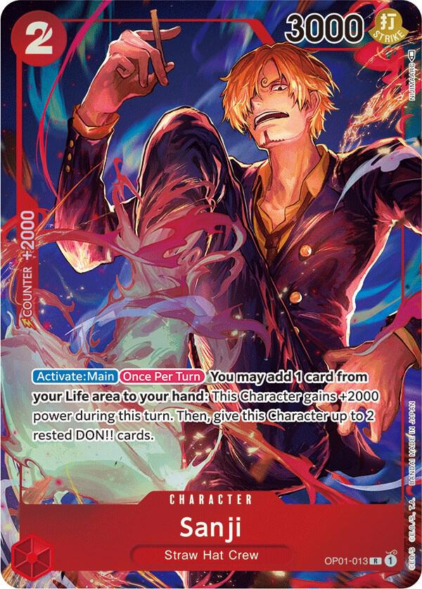 Sanji (Parallel) OP01-013 card from Romance Dawn