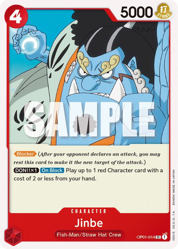 Jinbe OP01-014 card from Romance Dawn