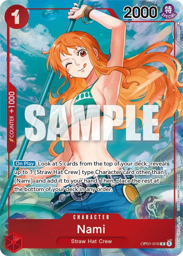 Nami (Parallel) OP01-016 card from Romance Dawn