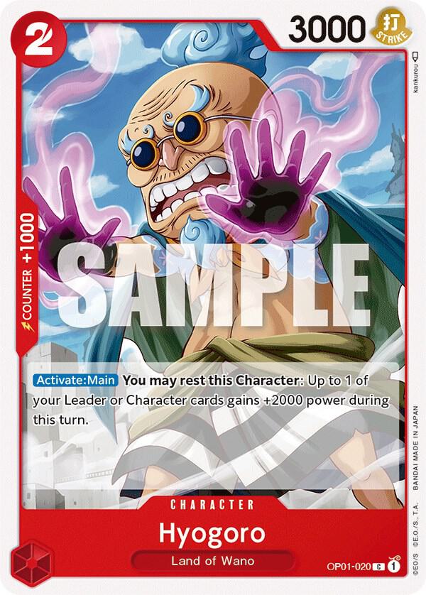 Hyogoro OP01-020 card from Romance Dawn