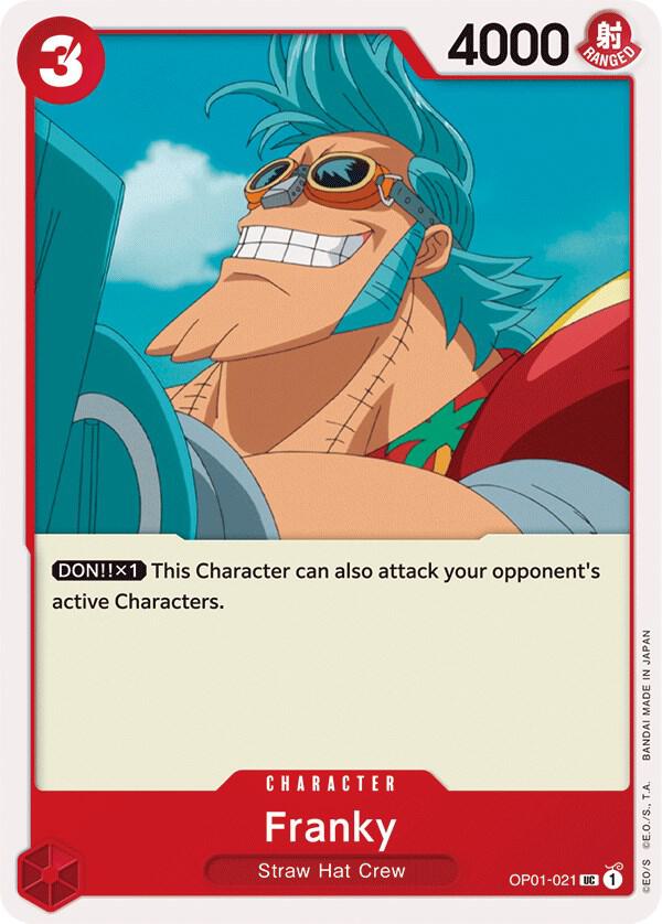 Franky OP01-021 card from Romance Dawn
