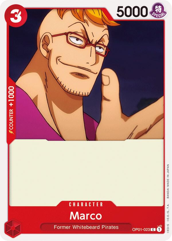 Marco OP01-023 card from Romance Dawn