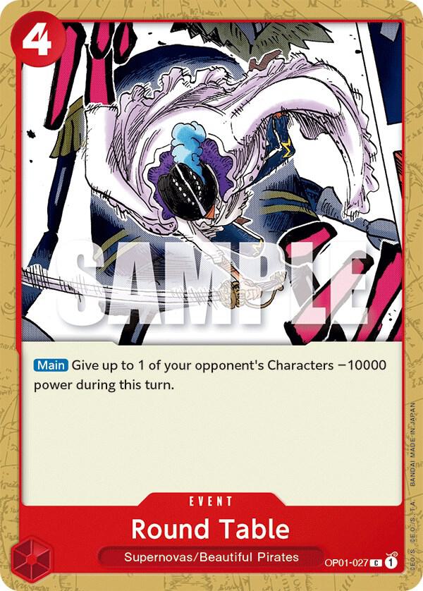 Round Table OP01-027 card from Romance Dawn