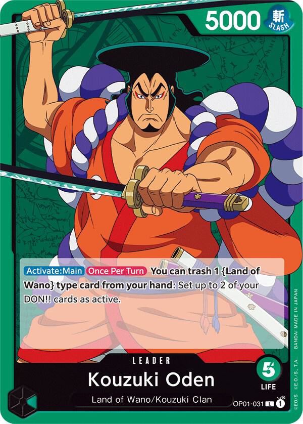 Kouzuki Oden OP01-031 card from Romance Dawn