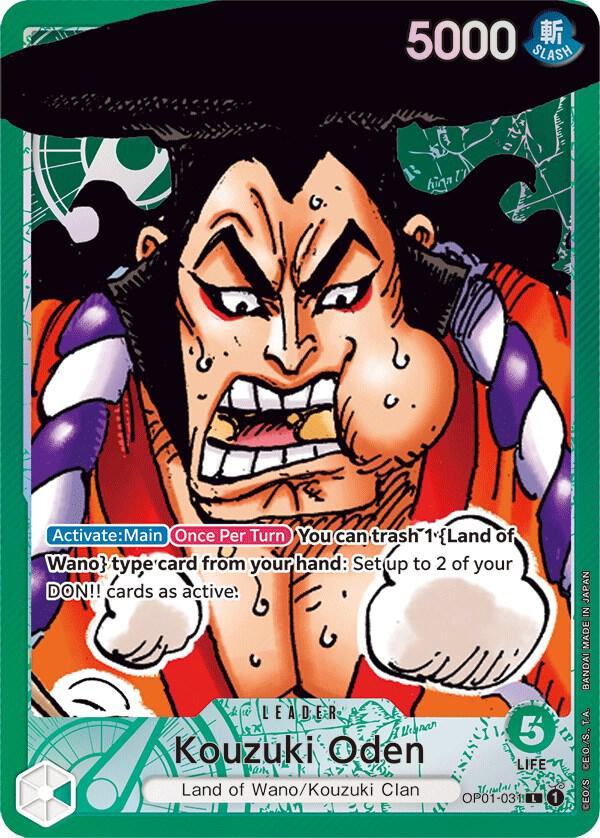 Kouzuki Oden (Parallel) OP01-031 card from Romance Dawn