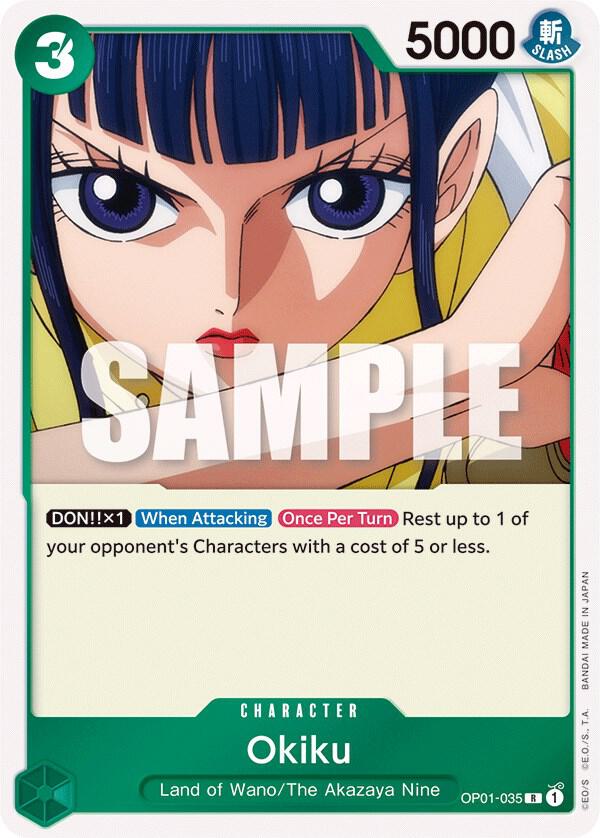 Okiku OP01-035 card from Romance Dawn