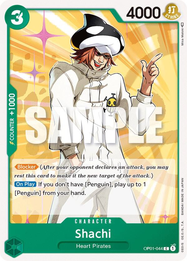 Shachi OP01-044 card from Romance Dawn