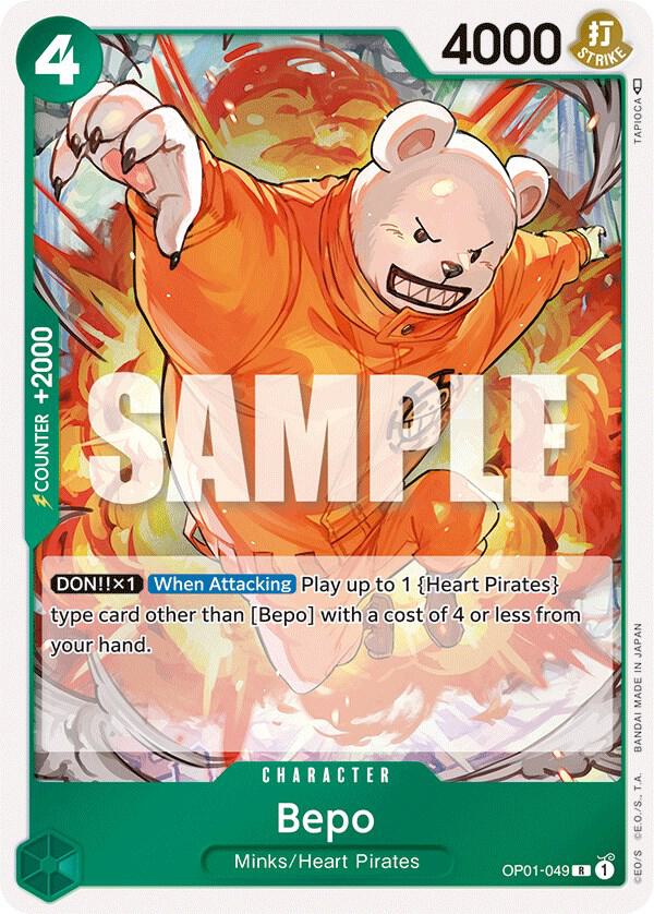 Bepo OP01-049 card from Romance Dawn