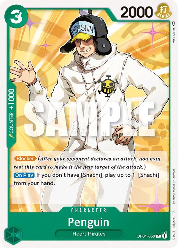 Penguin OP01-050 card from Romance Dawn