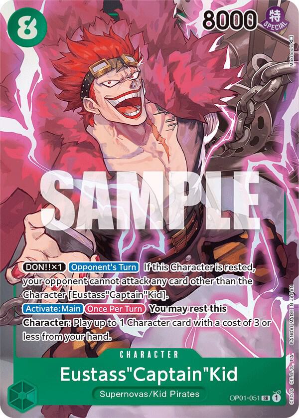 Eustass"Captain"Kid (Parallel) OP01-051 card from Romance Dawn