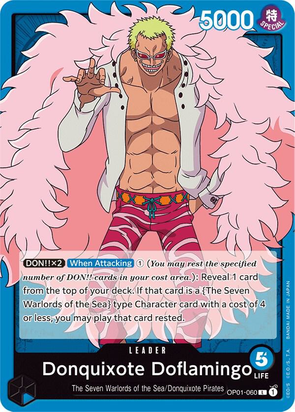 Donquixote Doflamingo OP01-060 card from Romance Dawn