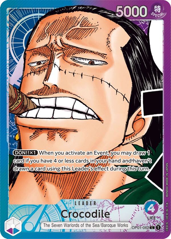 Crocodile (Parallel) OP01-062 card from Romance Dawn