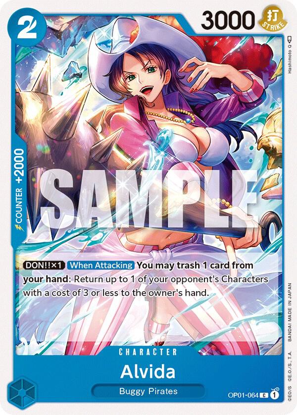 Alvida OP01-064 card from Romance Dawn