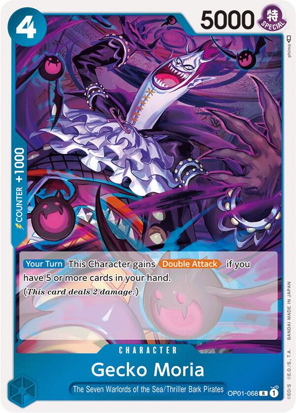 Gecko Moria OP01-068 card from Romance Dawn