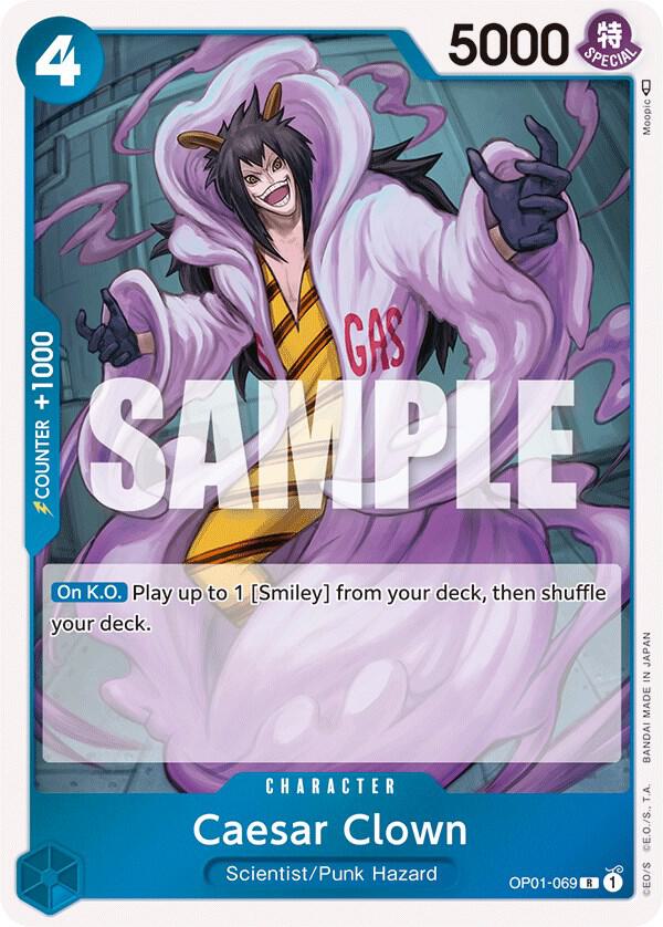 Caesar Clown OP01-069 card from Romance Dawn