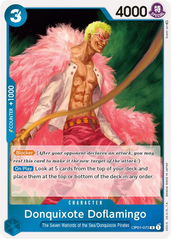 Donquixote Doflamingo OP01-073 card from Romance Dawn
