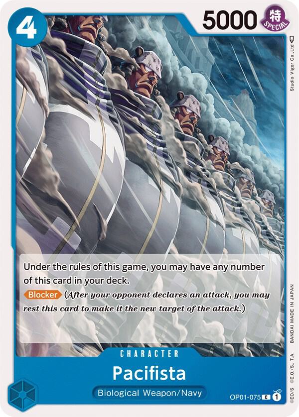 Pacifista OP01-075 card from Romance Dawn