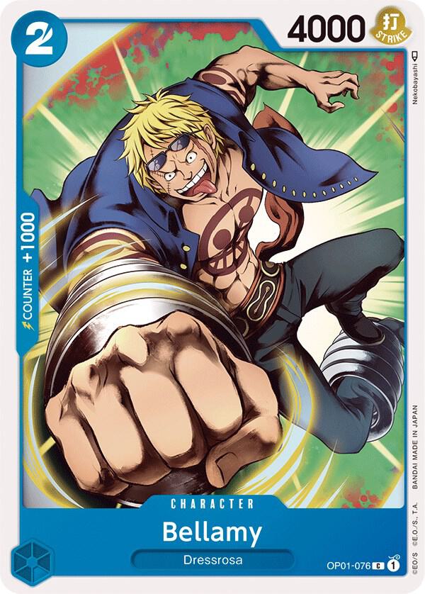 Bellamy OP01-076 card from Romance Dawn