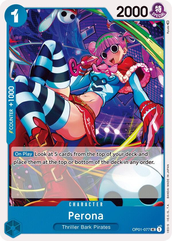 Perona OP01-077 card from Romance Dawn