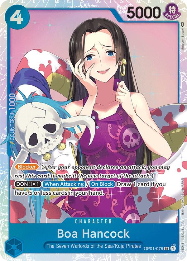 Boa Hancock OP01-078 card from Romance Dawn