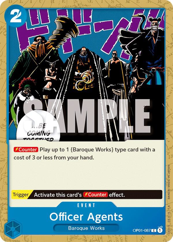 Officer Agents OP01-087 card from Romance Dawn
