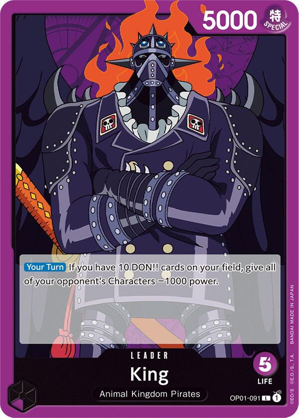 King OP01-091 card from Romance Dawn