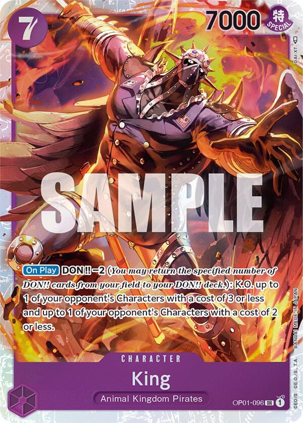 King OP01-096 card from Romance Dawn
