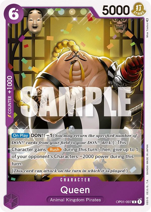 Queen OP01-097 card from Romance Dawn