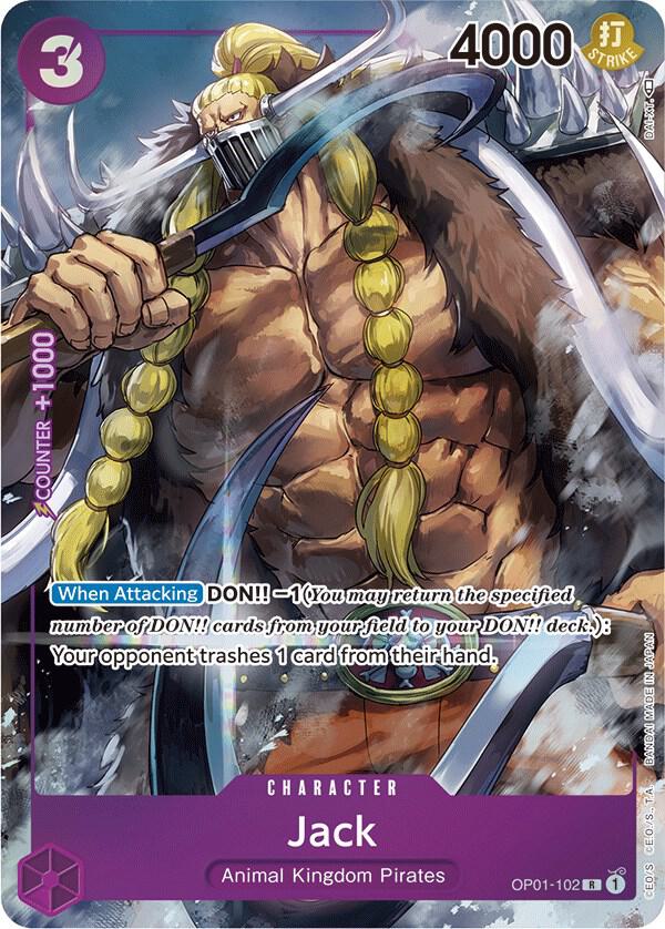 Jack (Parallel) OP01-102 card from Romance Dawn