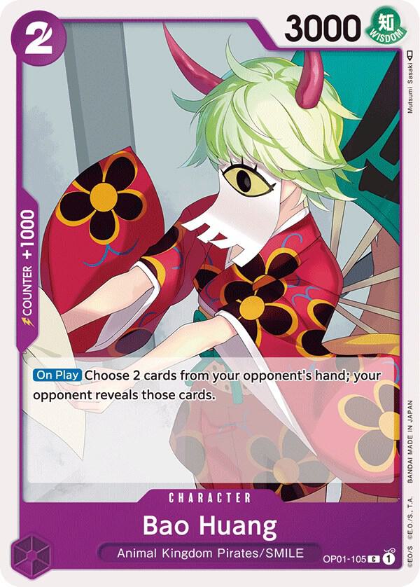 Bao Huang OP01-105 card from Romance Dawn