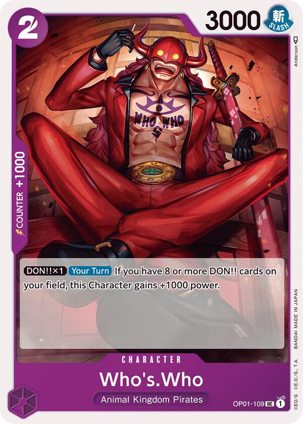 Who's.Who OP01-109 card from Romance Dawn