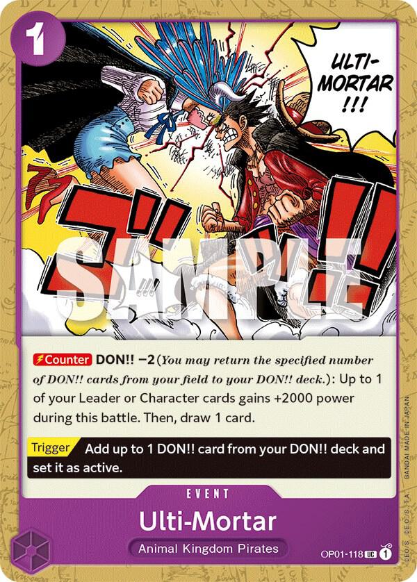 Ulti-Mortar OP01-118 card from Romance Dawn